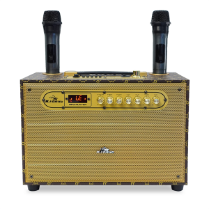 Loa Karaoke Kiomic K9-PT Bass 20Cm Kèm 2 Micro Chống Hú Công Suất 100W Âm Thanh Mạnh Mẽ Trầm Ấm Kết Nối BT AUX USB.