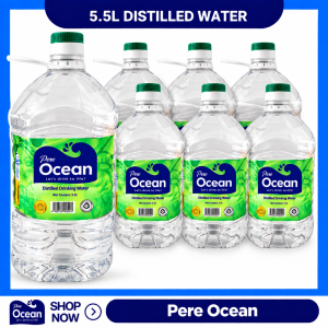 Pere Ocean 5.5L Distilled Drinking Water (4 bottles x 1 carton)