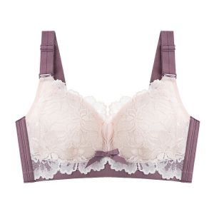 【OFFICIAL】Veimia Wireless Push-up Bra Lifting Bra For Larger Busts Full-coverage Thin Shaping Bra Plus-size Bra Lifts Reduces Side Bulge Anti-sagging Plus-size Bra