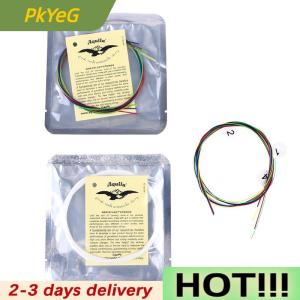 PkYeG 4PCS Ukulele Guitar String Set Colorful Nylon Strings for 21 23 26 Inch Ukulele