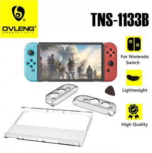 DOBE TNS-1133B Nintendo Switch OLED Crystal Protective Case PC Material All-Around Protection