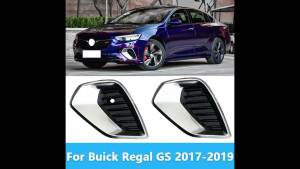 For Buick Regal GS 2017 2018 2019 Front Fog Light Grille Cover Trim Grille Frame Cover Front Bumper Fog Light Lamp