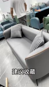 CraftedLiving SG--Friendly Sofa Straight Row Living Room 23 Seater Leather Small Sofa