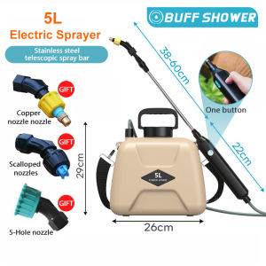 [Local delivery] Portable Electric Water Sprayer Shoulder Mounted Electric Spray Full Automatic Electric Garden Watering Sprayer Plant Spray Super Long and Durable Pressure Water Bottle Sprayer Electric Plant Watering