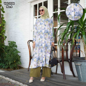 NMR Setelan Kulot Tunik Rayon Viesta Vol 1934-4
