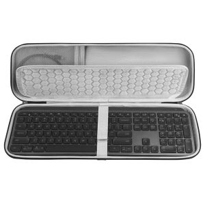 Geekria Keyboard Case Compatible with Logitech MX Keys Keyboard Keyboard Carrying Case for Keyboard and Pebble Wireless Mouse Combo