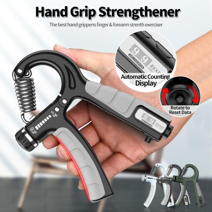 5 60Kg Hand Gripper Adjustable Countable hand Grip Strength Exercise Strengthener Gripper Lazada PH