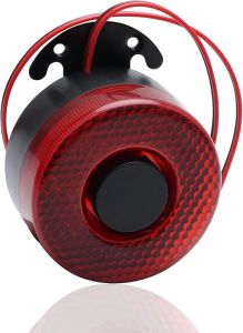 Car Backup Alarm 12-24V 105DB Truck Backup Horn with LED Light Reverse Beeper Backup Alarm Buzzer Siren Waterproof Universal Backup Accessories