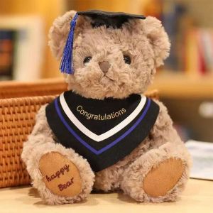 MINIMALUX 20CM Soft Graduation Bear Cute Cartoon Doctor Bear Plush Toy Creative DIY Graduate Plush Dolls Graduation