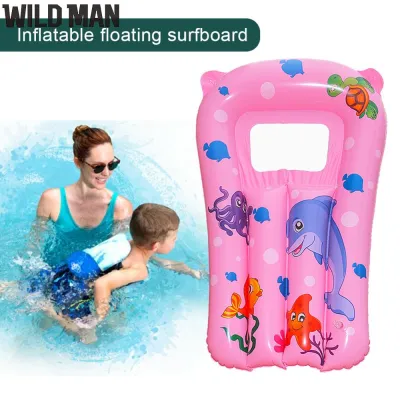 Kids Floating Surfboard Children Water Recliner Cartoon Blow Up Lounge Chair PVC Cute Water Hammock Leakproof for Summer