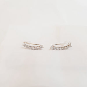 Deux - Anting Tusuk Wanita Mata Baris Bulat