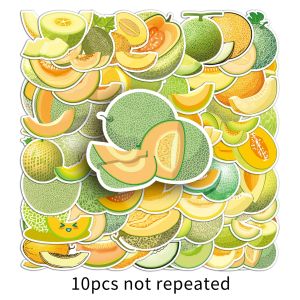 สติกเกอร์เมล่อน Hami ผลไม้รูปการ์ตูนสดกระเป๋าใส่แล็ปท็อปสติกเกอร์ผลไม้ตกแต่งกระเป๋า50ชิ้น