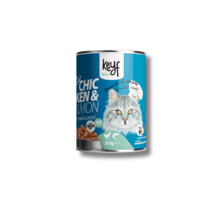 KEYF 375g Cat Food Chunk in Gravy Wet Cat Meal Chicken Salmon Tuna Beef Lamb