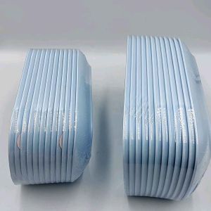 (9.5นิ้ว)จานเปล จานเปลสี่เหลี่ยม จานเปลเมลามีน จานสีฟ้า ตราม้า แพ็ค12ใบ