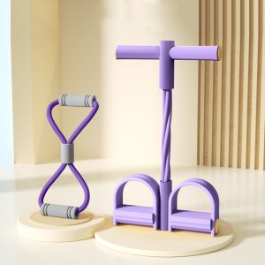 10mm NBR Yoga Mat Gym Exercise Mat + Fitness Rope Resistance Bands + Elastic Sit Up Pull Rope Elastic Bands Pedal