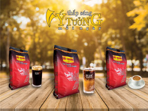 Cà phê Đất Sài Gòn hạt 100% Robusta Pha Phin Đen Đá gói 500g