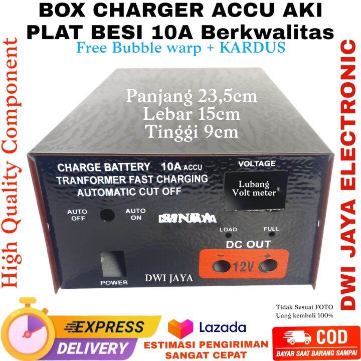 Box Charger Battery Transformer Bok Cas Aki Plat Besi Lazada Indonesia