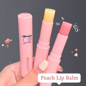 Natural Peach Lip Balm Color Changing Peach Lip Balm Long Lasting Moisturizing Womens Lip Balm
