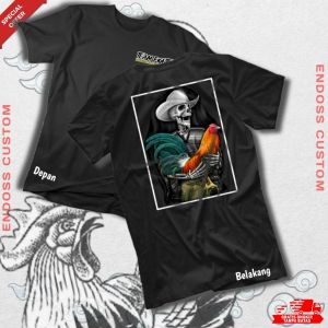 KAOS PRIA DISTRO TEAM FIGHTER MOTIF AYAM BANGKOK LAGA PETARUNG KUALITAS DISTRO PREMIUM COTTON COMBED 24S