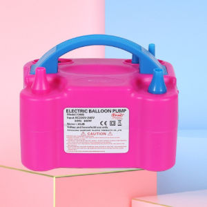 Gratis Ongkir - Pompa Balon Angin Listrik / Pump Balloon Warna Pink / Pompa Balon Elektrik Praktis