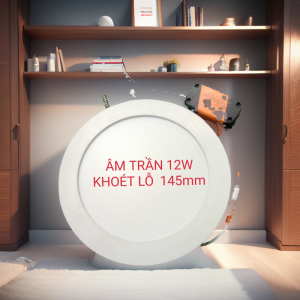 Combo 10 Đèn led âm trần 9w12w dùng lắp âm trần thạch cao