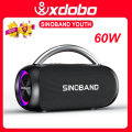 Loa Bluetooth 5.3 Xdobo Sinoband Youth Công Suất 60W RMS, Chống Nước IPX5, Hỗ Trợ Thẻ TF, USB Sạc Dự Phòng - CHÍNH HÃNG. 