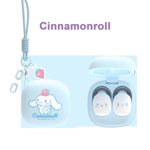 100% Authentic Sanrio Wireless Bluetooth Earphone Kuromi HIFI Sound Earphones with mic Original High Quality Sports Headset Noise Cancellation TWS Wireless Earbuds for IOS Android Phone Birthday Gift JS-0103