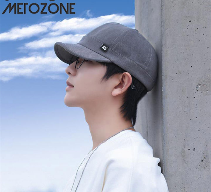 Metozone Short brim baseball cap men's fashion cap fashion ins