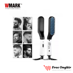 New Hair & Beard Straightener For Men Brush Catok Sisir Pelurus Model Catokan Rambut Pria