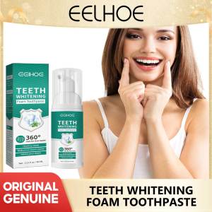Eelhoe Tooth Whitening Cleaning Mousse Teeth Remove Stains Anti Cavity Bleaching Whitener Foaming Toothpaste Oral Hygiene Care Tooth Cleaning Mousse Foam Teeth Remove Stains Fresh Breath Oral Hygiene Oral Care Tools