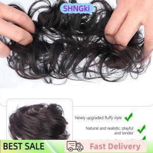 SHNGki Synthetic Curly Bun Messy Claw Chignon Clip Elastic Hair Scrunchies Hairpieces Donut Updo Hair Pieces For Women