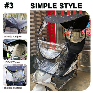 New Motor Rainproof Canopy Motorcycle Awning Electric Car Canopy Rainproof Windproof Sunshade Awning