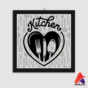 HIASAN DINDING KITCHEN DAPUR BLACK AND WHITE (20X20 CM) WALL DECOR DEKORASI KAYU PAJANGAN DINDING