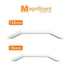 Classic 0424 128mm Cabinet Handle (White) (Set of Two) Drawer Handle Cabinet Door Handle