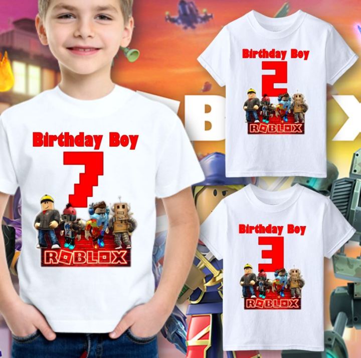 ROBLOX Birthday Shirt for KIDS 0-12 years old /anime CHARACTER