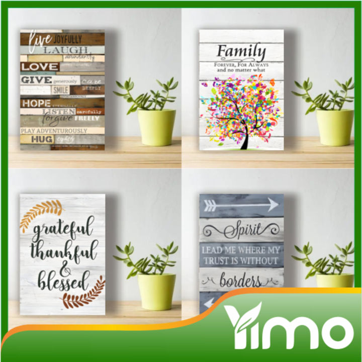 BIBLE VERSE/CHRISTIAN QUOTES Series 1 Wooden Wall Decor (VERTICAL Style