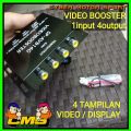 video booster Video 4 channel. 1 input 4 output. adaptor video booster. untuk tampilan 4 monitor. adaptor video cabang rca. 