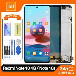 LCD With Frame For XIaomi REDMI Note 10 4G / 10S LCD Display Touch Screen Digitizer Assembly Replacement Parts