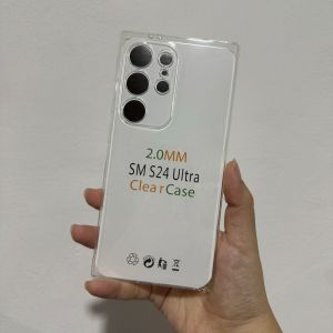 Soft Case Clear Silikon Komptibel Untuk Samsung Galaxy S24 Samsung S24 Plus Samsung S24 Ultra Samsung S24 Fe Bening Transparant Tebal 2mm