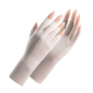 METALIX Bảo vệ da ngón tay Găng tay chống nắng Tia chống tia UV Đèn Led Găng tay nghệ thuật làm móng Đầy màu sắc Chống bức xạ Găng tay vẽ móng Phụ nữ