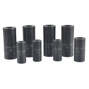 8Pcs Heavy Duty 1/4 3/8 Drive Deep Impacts Socket Air Pneumatics Socket Wrench Head for Car Repair Accessories