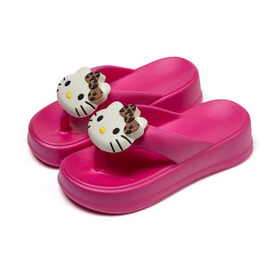 [Free Shipping] Thick-soled flip-flops for women high-heeled sandals womens outdoor slip-on beach shoes home slippers womens shoes