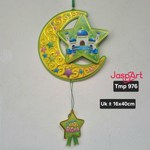 Tempelan gantungan Hiasan Dekorasi Idul Fitri Eid Mubarak