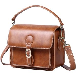 Cwatcun camera shoulder bag. Pocket camera case waterproof and retro for Canon Nikon SONY DSLRSmirrorless cameras and lenses2026