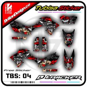 Sticker Striping Dtracker 150 - Stiker Striping Variasi List Motor Dtracker 150. TBS.SF.04