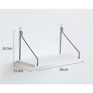3pcs Wooden Floating Wall Shelves – Hanging Display Rack Set with Nails for Storage