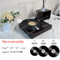Middix Vinyl turntable player Gramophone  wooden music player retro vinyl record player LP Phonograph Can Connect to Bluetooth Speakers. 