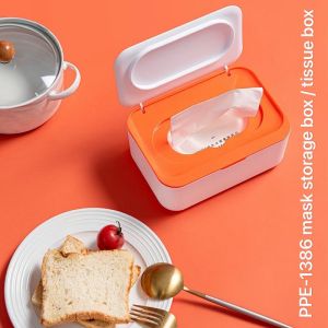 New Moisture & Dust Proof Tissue Box Style Face Mask Holder Face Mask Dispenser Wetwipes & Tissue Holder Multi Purpose Storage Box PPE-1386