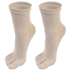 New cotton tất xỏ ngón chân nam nữ thoáng khí ấm tất năm ngón chân thời trang màu trơn chạy thể thao mồ hôi thấm nước riêng biệt ngón chân thả