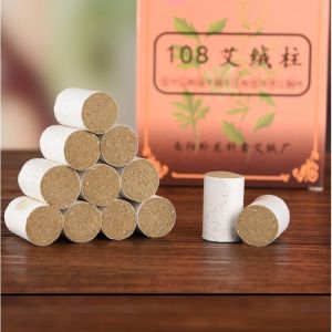 Cốc xông ngải cứu | Cốc phù dương xông ngải cứu đông y | Cốc gốm xông ngải tặng bao thổ cẩm
